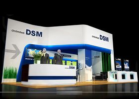展览3D模型二面开口示素材下载设计厅设计