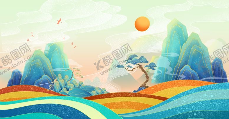 编号：34502909241831508155【酷图网】源文件下载-中秋插画展板