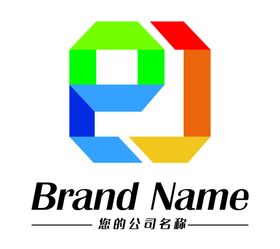 企业LOGO抽象标志时尚商
