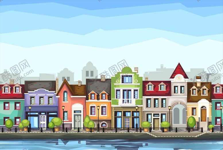编号：96983210302257218210【酷图网】源文件下载-卡通建筑