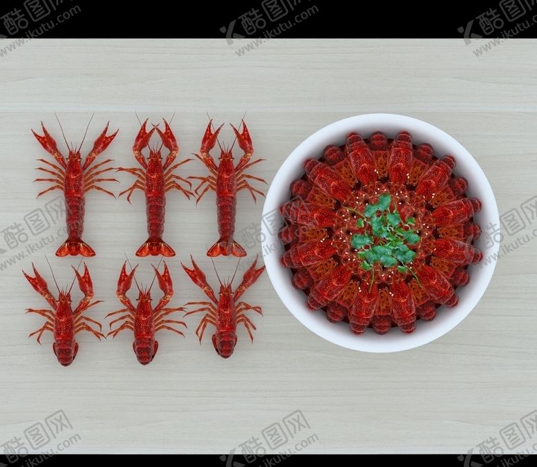 编号：85785905180122224002【酷图网】源文件下载-龙虾3D模型