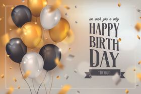生日背景生日派对生日气球