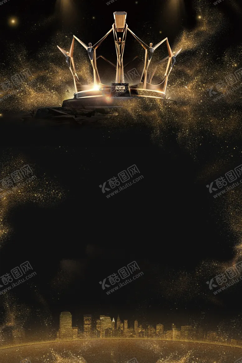 编号：66217304130750344595【酷图网】源文件下载-黑金背景
