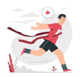 跑步矢量图