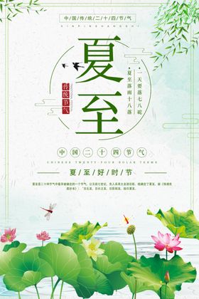 夏至节气画面中国传统节气文化节日