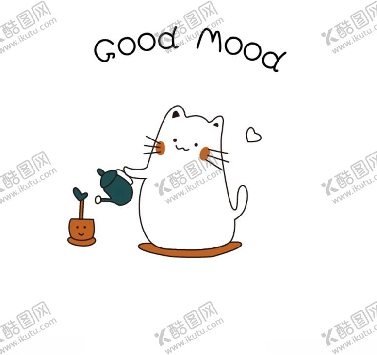 编号：92180510081833357650【酷图网】源文件下载-浇水猫咪