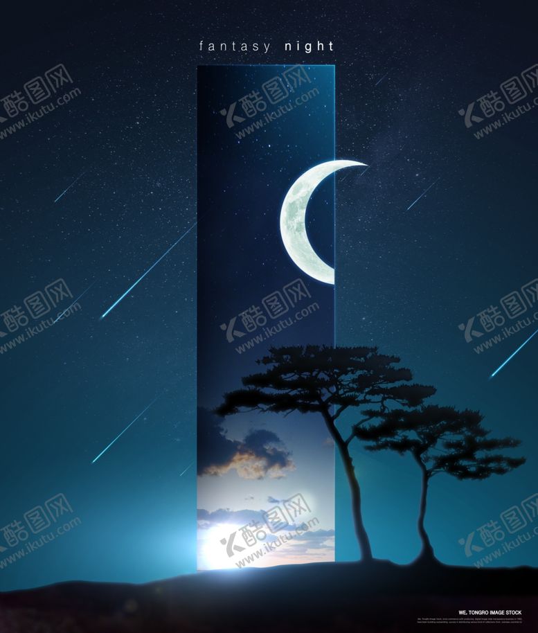 编号：98089609132344103522【酷图网】源文件下载-星空海景海报