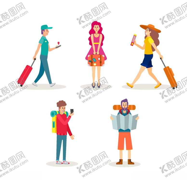 编号：14314210092024186366【酷图网】源文件下载-旅客游客