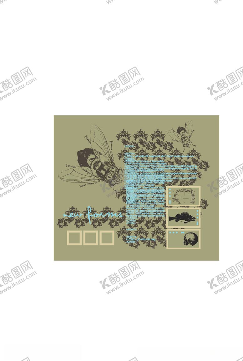 编号：63691010230618125345【酷图网】源文件下载-动物组合印花