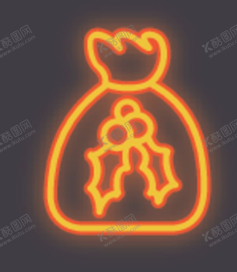 编号：63787805131455425414【酷图网】源文件下载-霓虹灯圣诞礼物