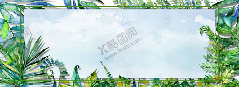 编号：84076709210742041603【酷图网】源文件下载-清新夏季植物促销海报