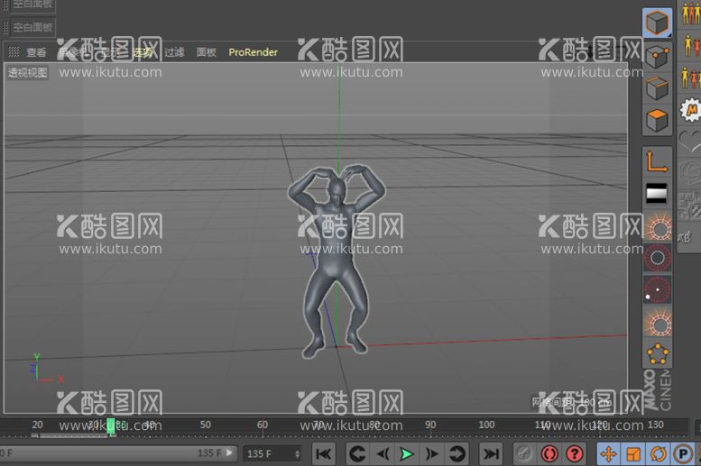 编号：29942810220536183763【酷图网】源文件下载-c4d模型可爱动作骨骼舞蹈扫描
