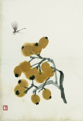 齐白石国画水墨绘艺术风水怀古仰高