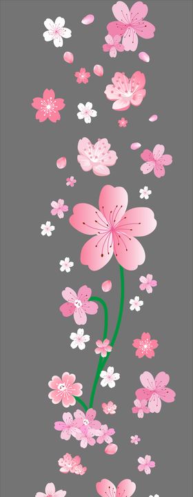 花朵春季夏季小清新花路地贴门头手举牌