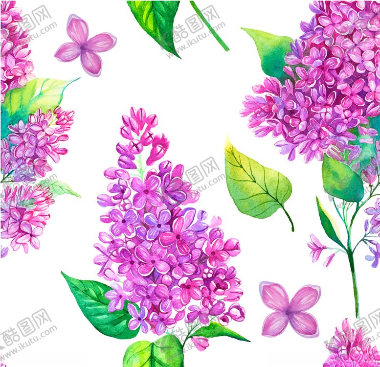 编号：89043110130114009262【酷图网】源文件下载-水彩绘画植物花朵