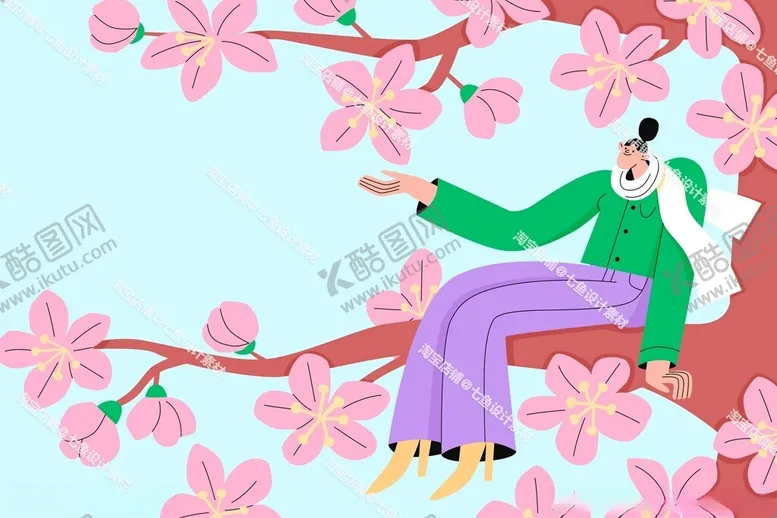 编号：62893802180435356787【酷图网】源文件下载-卡通人物场景插画