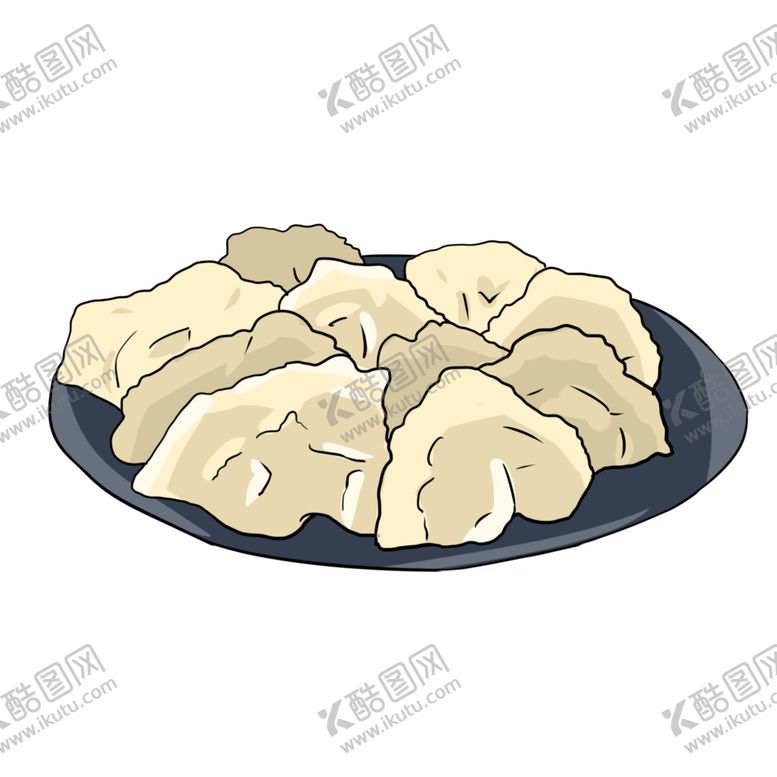 编号：26454109270611231257【酷图网】源文件下载-手绘饺子素材