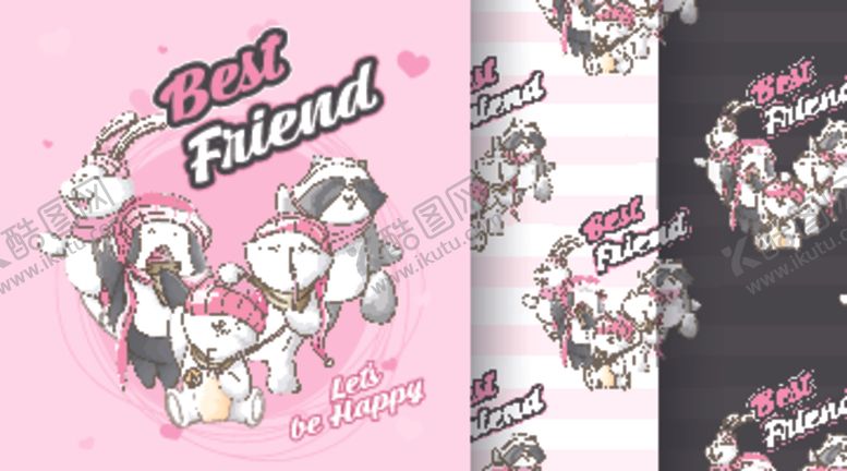 编号：88242409211936047875【酷图网】源文件下载-卡通动物图案