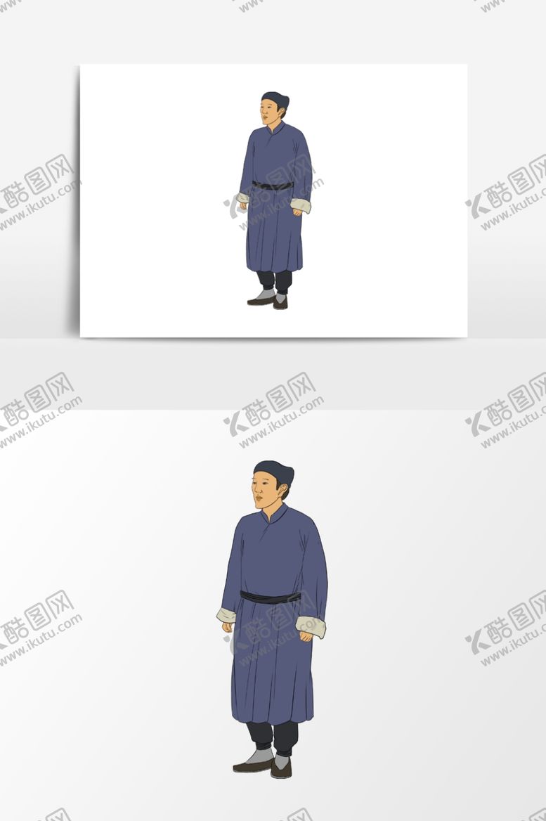 编号：84550507091838287128【酷图网】源文件下载-淡彩国画人物