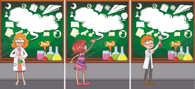 编号：13600409160717244586【酷图网】源文件下载-卡通化学教师