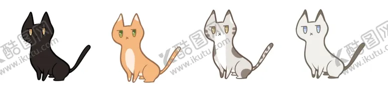 编号：79381706181436242107【酷图网】源文件下载-猫咪简笔画