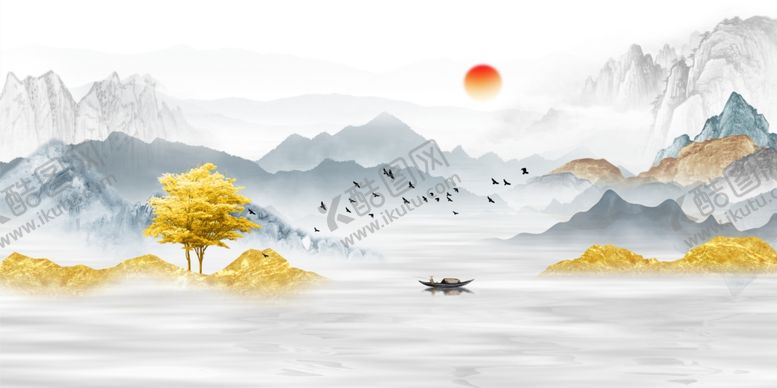 编号：27871810262035263881【酷图网】源文件下载-水墨山水