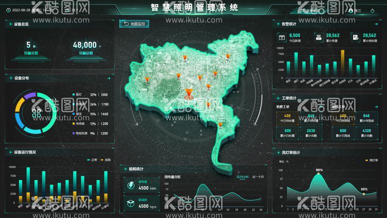 编号：45586911162028292145【酷图网】源文件下载-可视化大屏设计