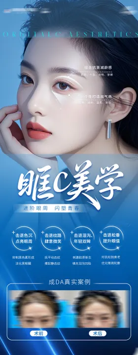 医美眼周抗衰案例海报