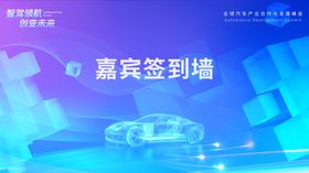 汽车峰会签到墙