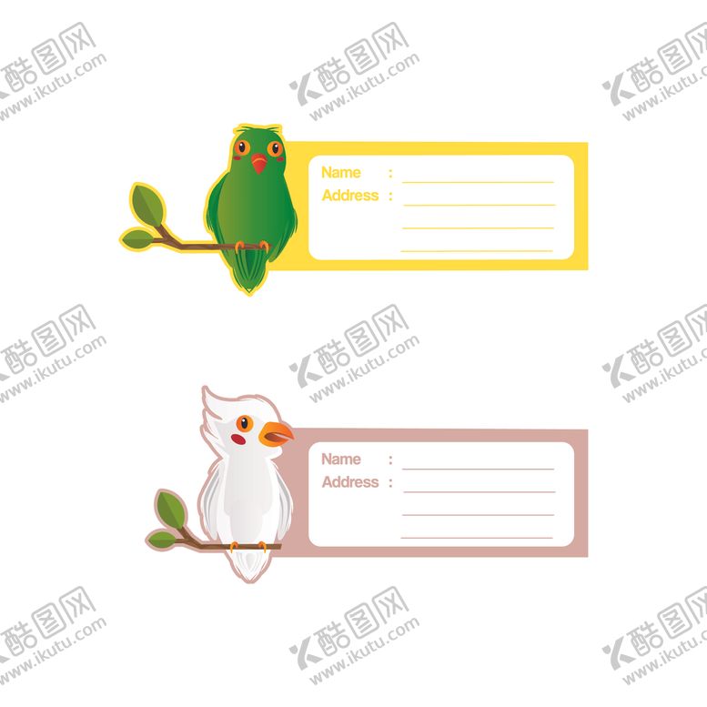 编号：29826104252322102213【酷图网】源文件下载-卡通动物卡片