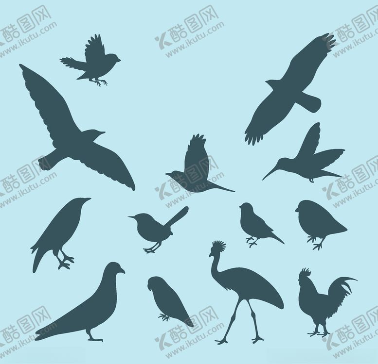 编号：70969409282311134120【酷图网】源文件下载-鸟剪影