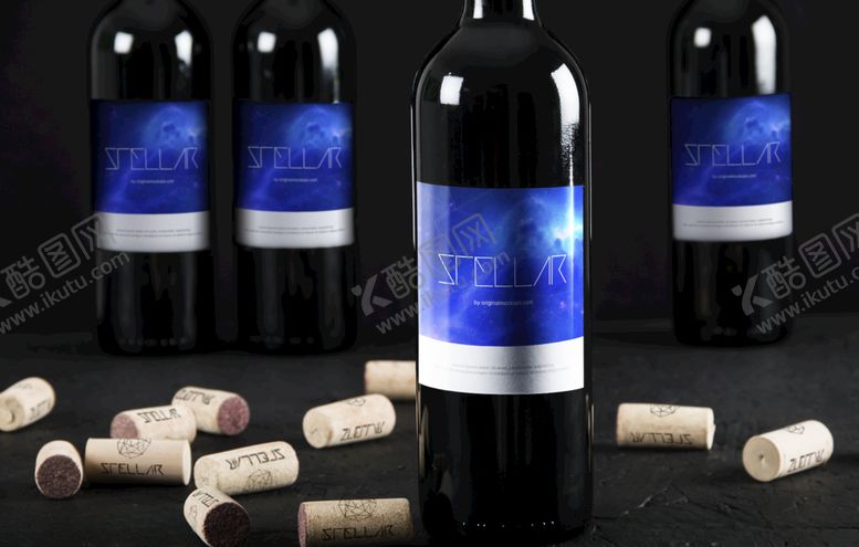 编号：39828010051214568643【酷图网】源文件下载-葡萄酒样机图片