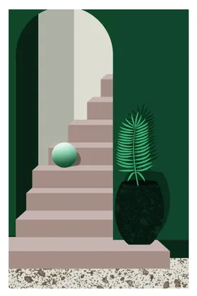 装饰画字母展板现代风素材黑白明信片