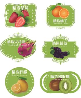 多样水果造型磁吸冰箱贴