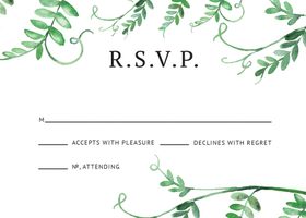 小清新邀请函背景