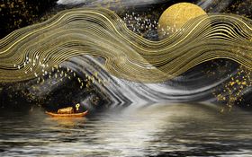 中国风电视沙发背景墙装饰画