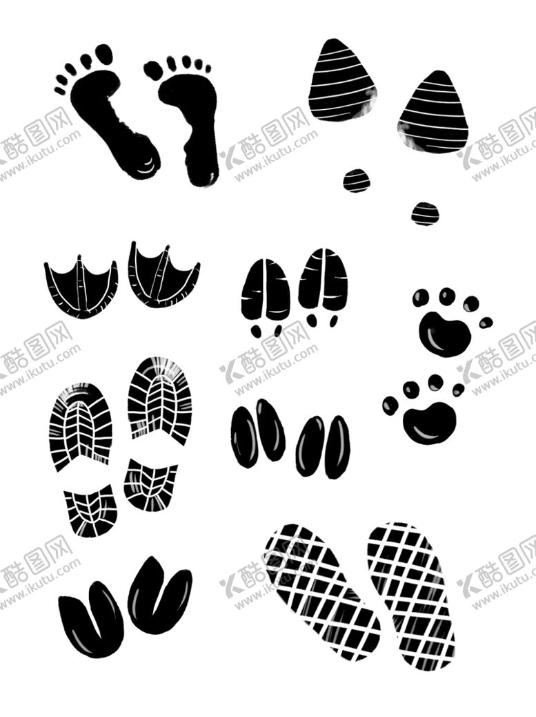 编号：71803209140426533764【酷图网】源文件下载-脚丫子剪影