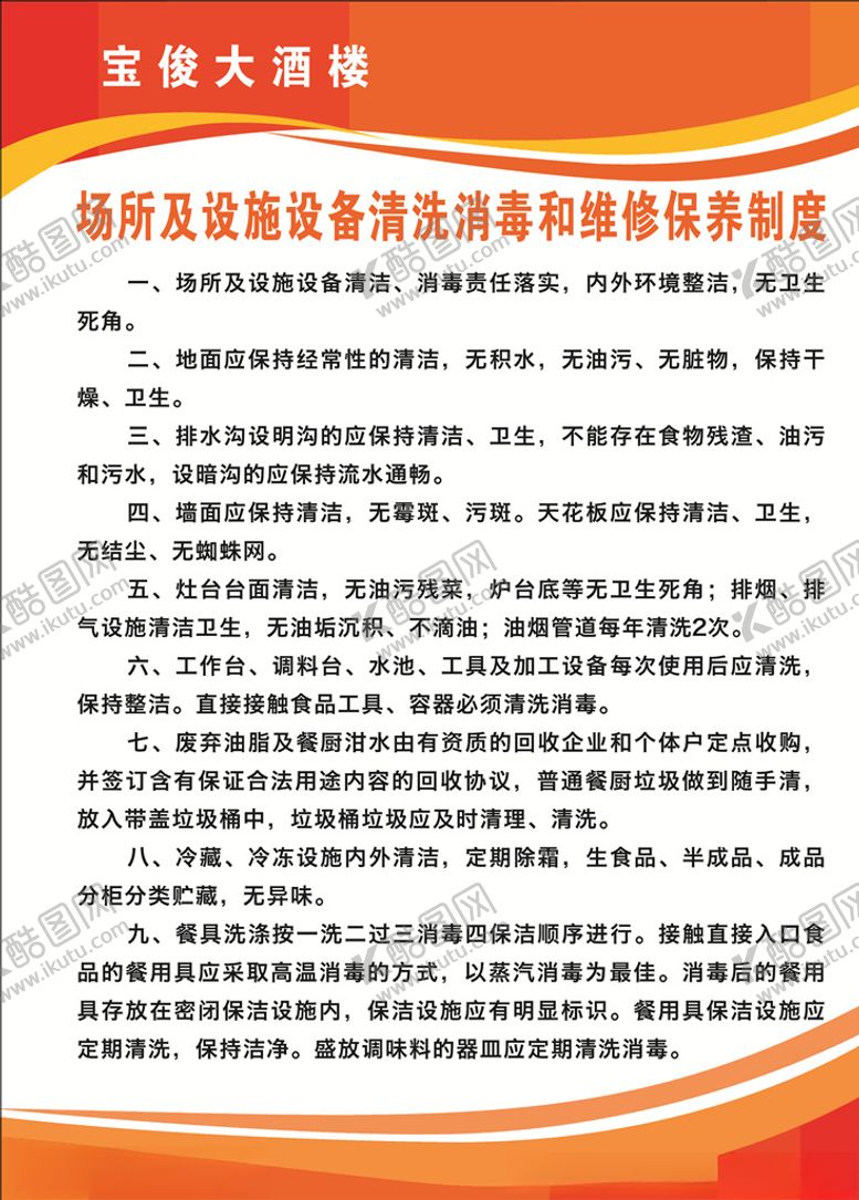 编号：18637007131310419978【酷图网】源文件下载-餐饮制度牌