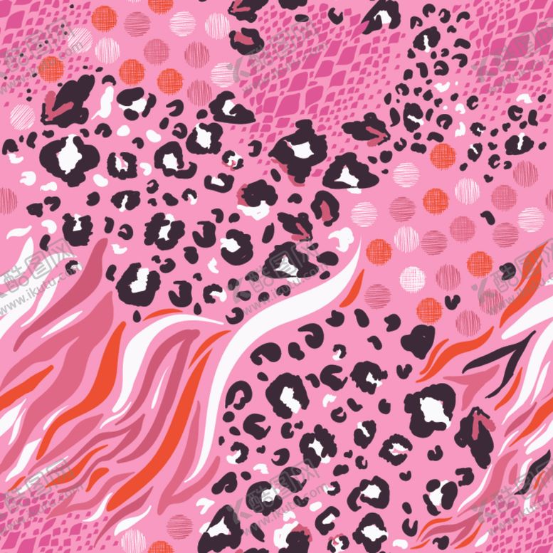 编号：54645710311801295468【酷图网】源文件下载-豹纹印花