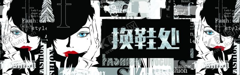 编号：82863707021119068327【酷图网】源文件下载-时尚黑白手绘