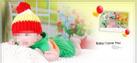 童年儿童周岁纪念相册PSD模板