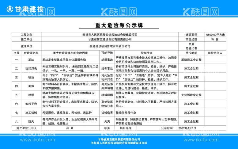 编号：40366711281327063759【酷图网】源文件下载-重大危险源公示牌