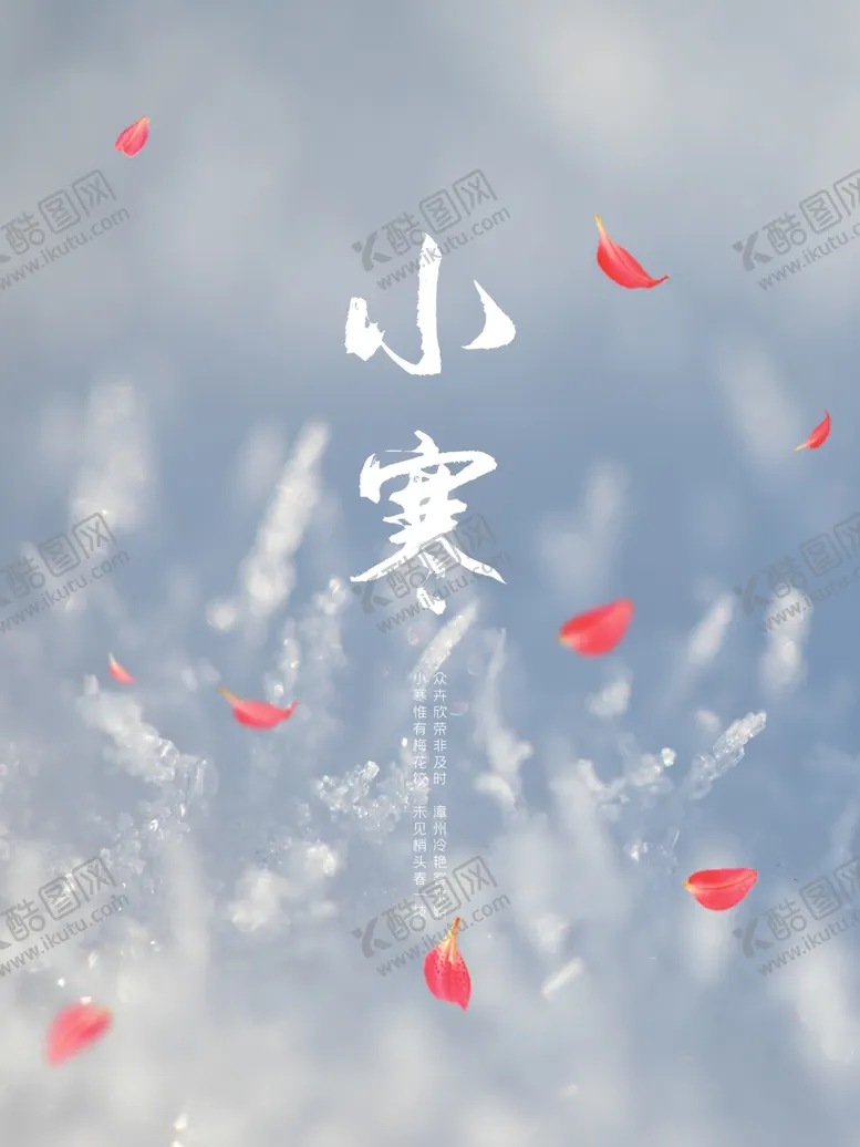 编号：35495405102024069245【酷图网】源文件下载-小寒海报小寒素材冰雪素材