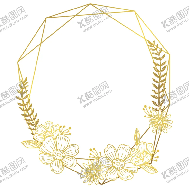 编号：64937701251307436048【酷图网】源文件下载-植物花朵边框免抠图
