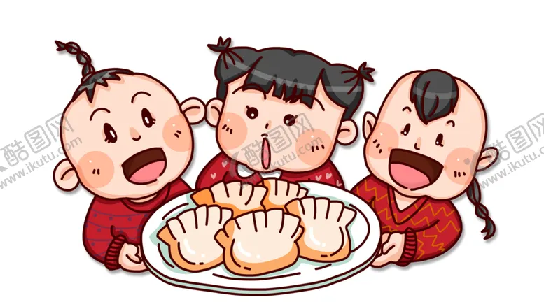 编号：71207904180642164667【酷图网】源文件下载-手绘饺子素材