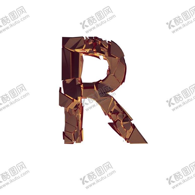编号：84844210140859008247【酷图网】源文件下载-3D破碎立体字母