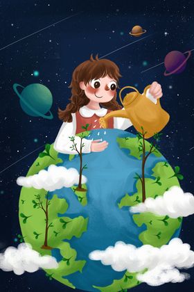 保护环境图片水墨低碳网