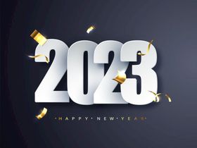2023字体设计立金属创意卡通彩色数