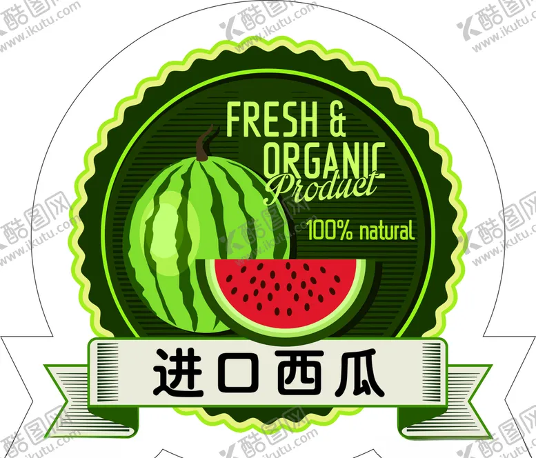 编号：39369207021232285494【酷图网】源文件下载-西瓜标签