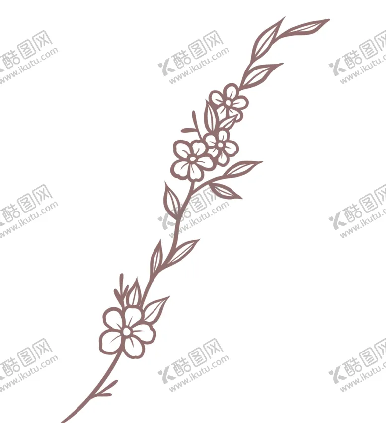 编号：63926501260707589282【酷图网】源文件下载-线描简约叶子